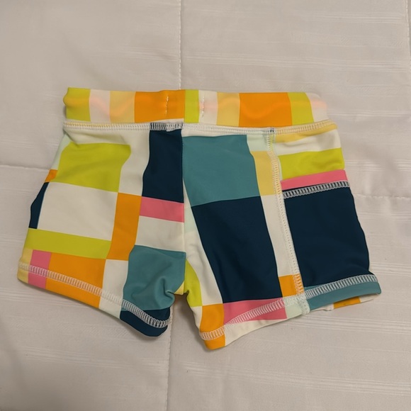 BNWTS Swim Zip Colorful Geometric Swim Shorts, Sz 2T - Picture 4 of 6